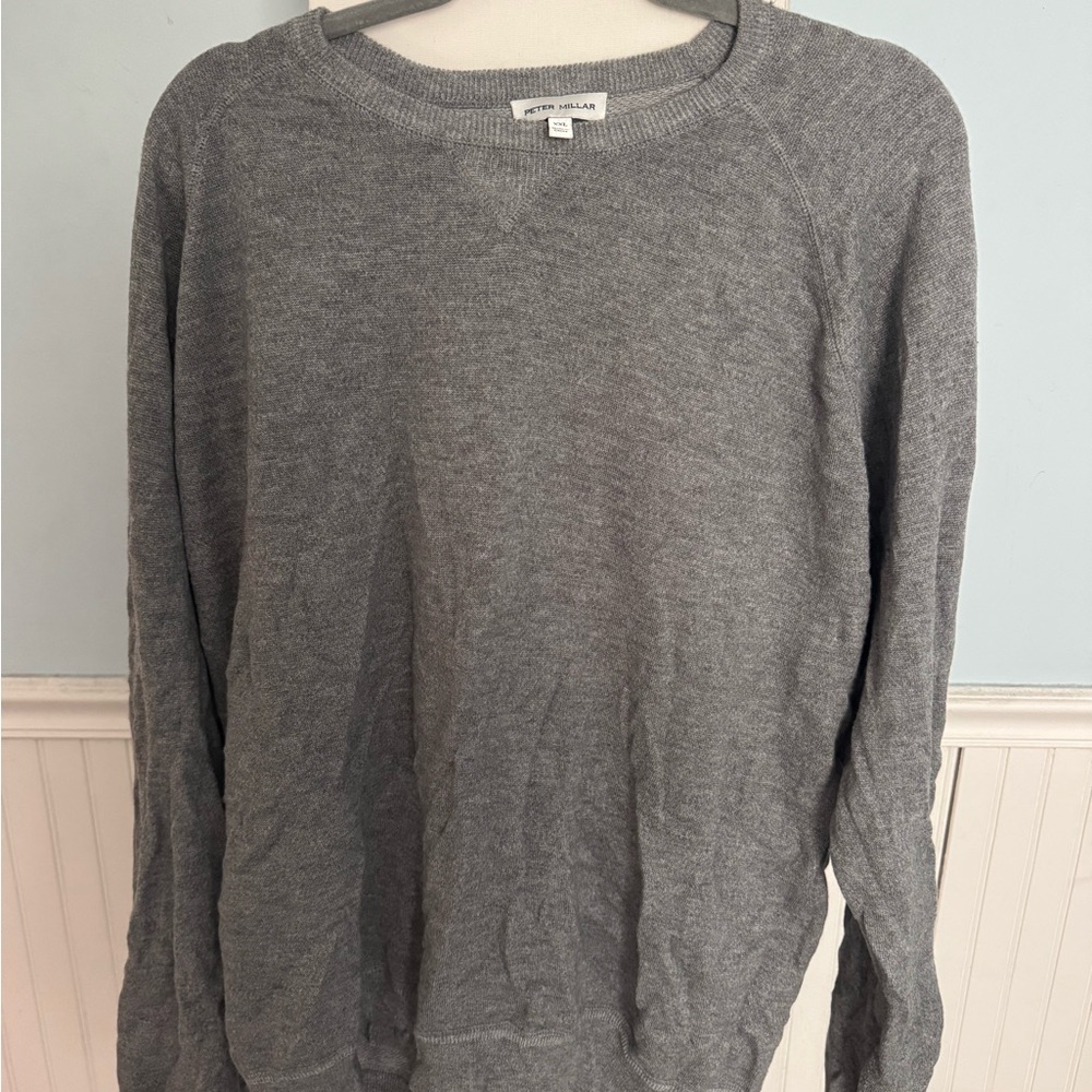 Peter Millar Classic Gray Crewneck Sweater